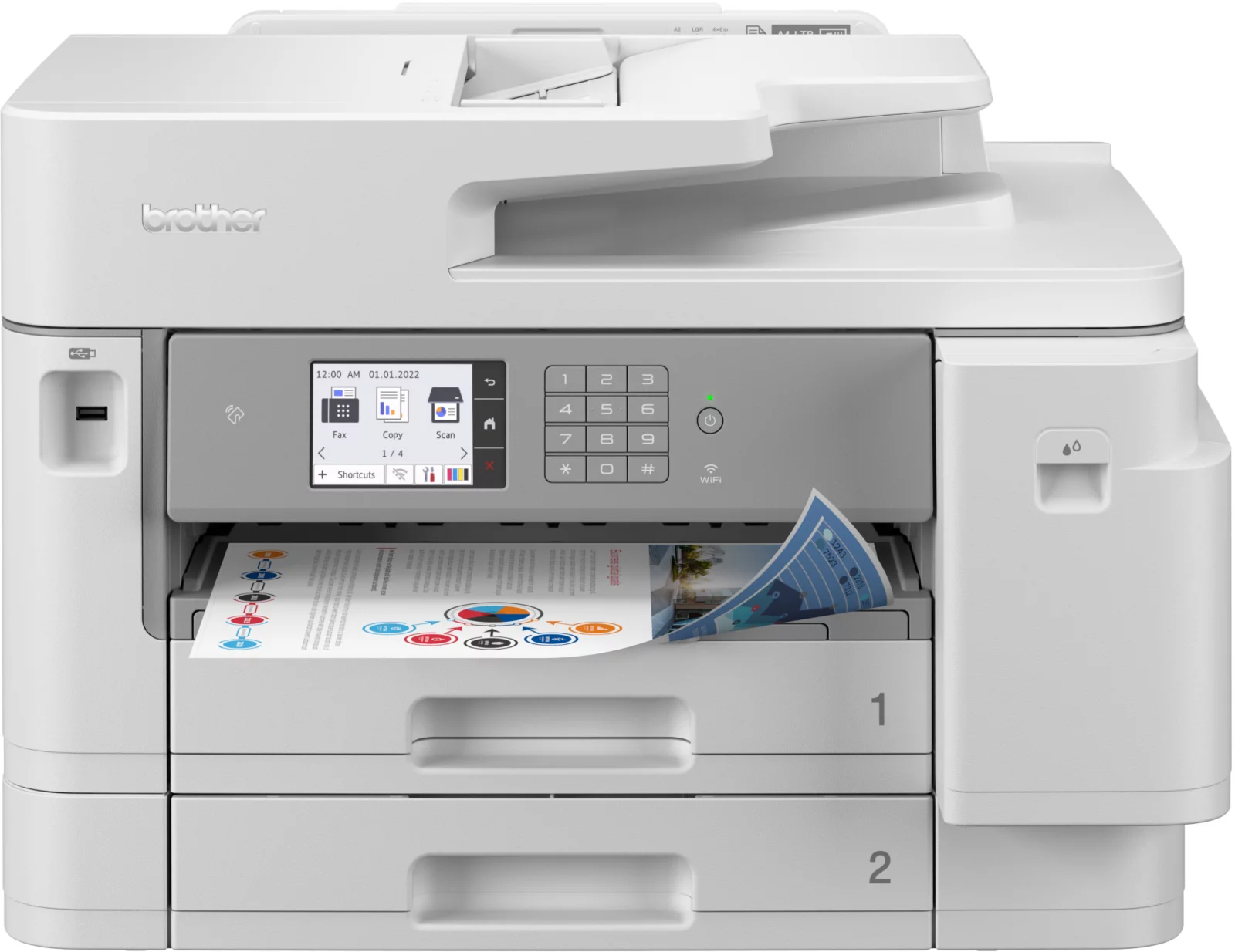 Brother MFC-J5955DW : Imprimez Pro, Facilement.
Multifonction Professionnel Brother
Imprimante Couleur 4-en-1
MFC-J5955DW : Qualité & Connectivité
Brother J5955DW : L'Essentiel du Bureau
