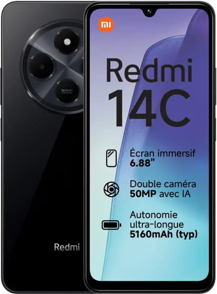 Redmi 14C 256Go Noir
